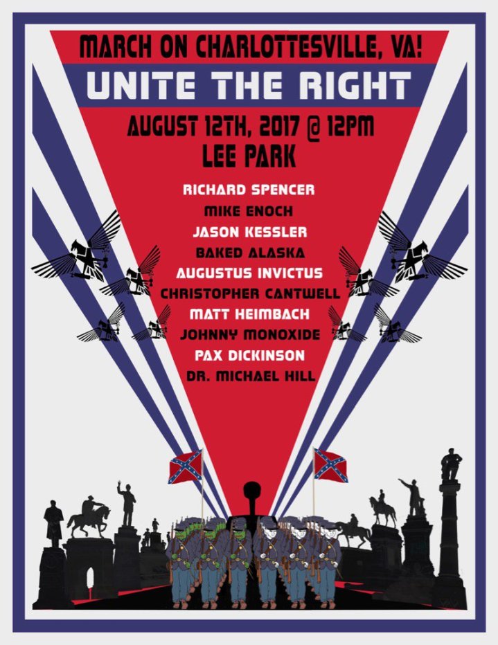 unite the right flyer shared by spencer